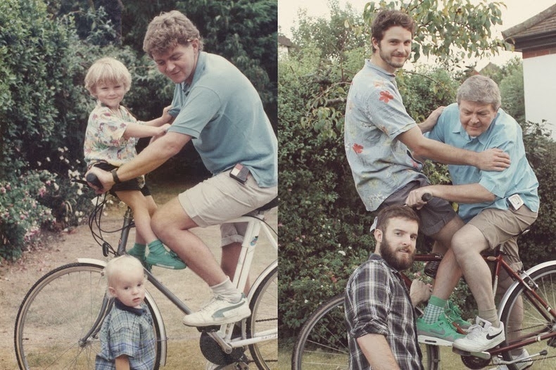 Two brothers recreate their childhood photos