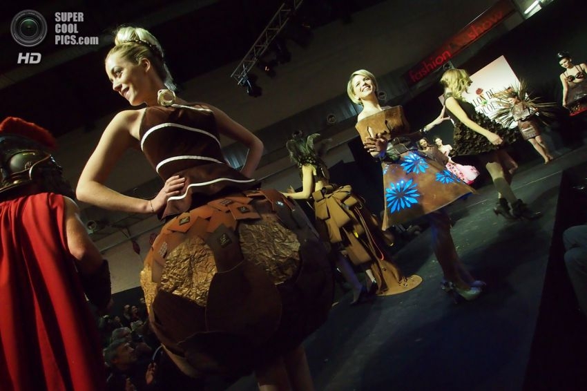 Chocolate fashion show in Brussels