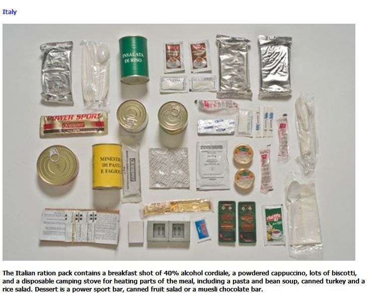 Field ration in different armies