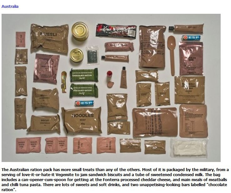 Field ration in different armies