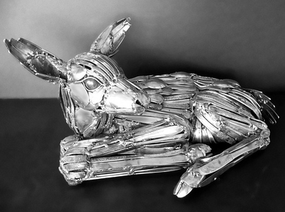 These Animal Sculptures Made Entirely Out Of Cutlery Will Amaze You