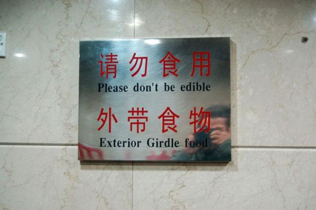 Funny Examples of Translation Fails