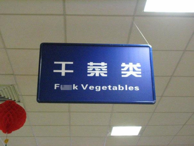 Funny Examples of Translation Fails