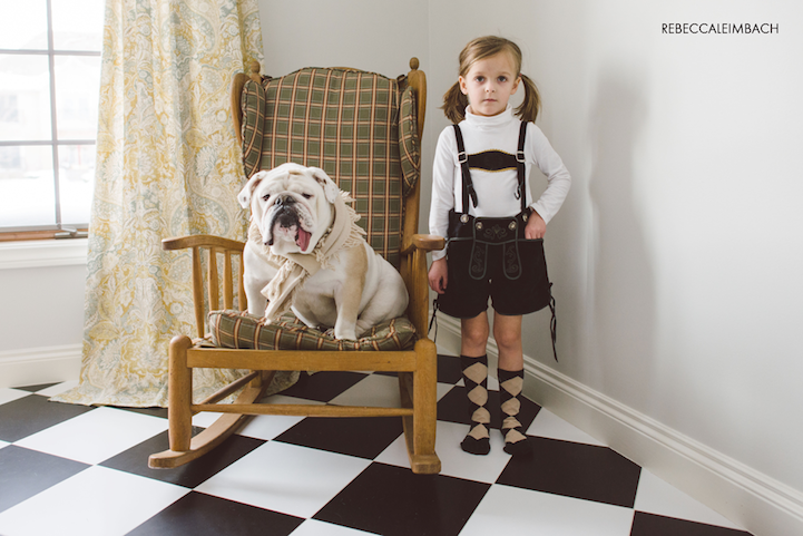 A Young Girl Who's Best Friends with an English Bulldog