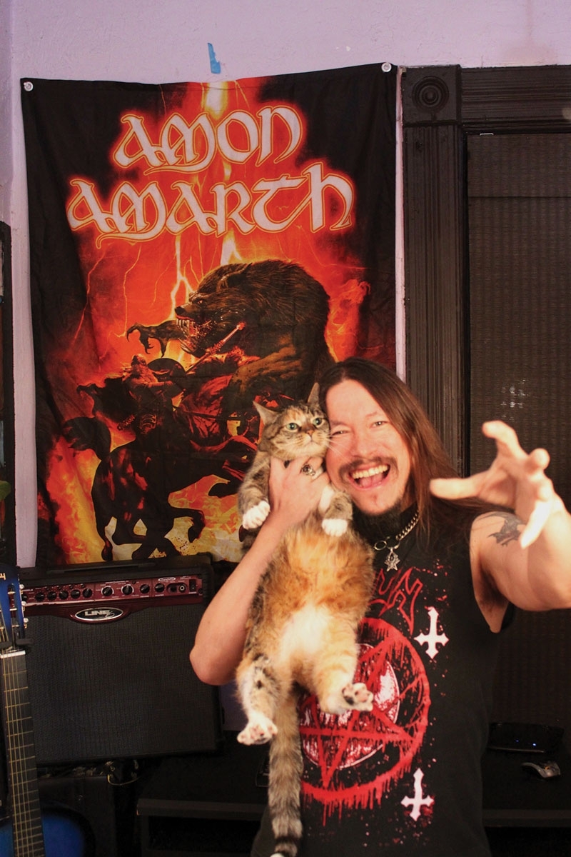 Just Some Pictures Of Metal Dudes – And Their Cats