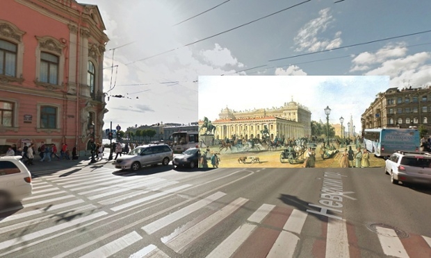 Classic paintings of world cities meet Google Street View – in picture