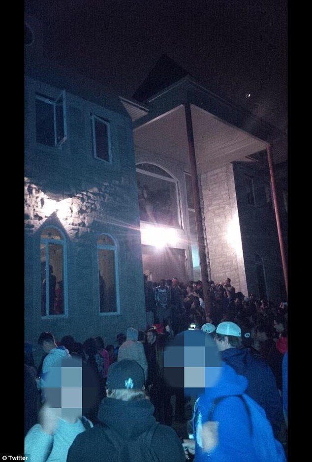 Wild party thrown at a still-under-construction house