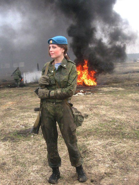 Sexy Russian Soldier Julia Harlamova