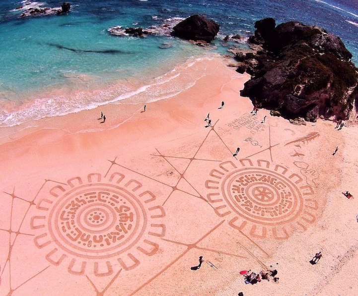 More Enormous Sand Paintings Created with a Rake by Andres Amador