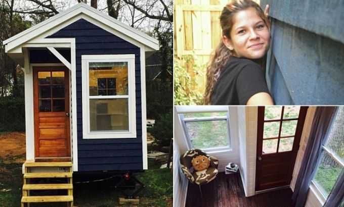 Girl, 14, builds herself a tiny house as a tribute to her late father