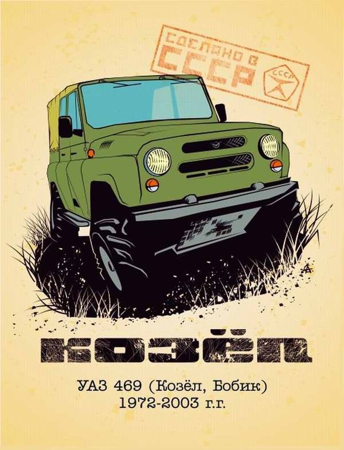 Posters Soviet cars