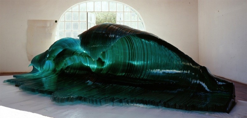 This Incredible Sculpture Brings The Beauty Of Shimmering Ocean Waves 