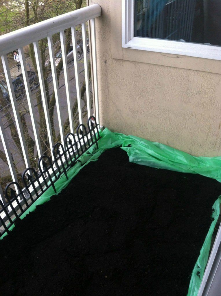 This girl was sick of her tiny city apartment balcony...