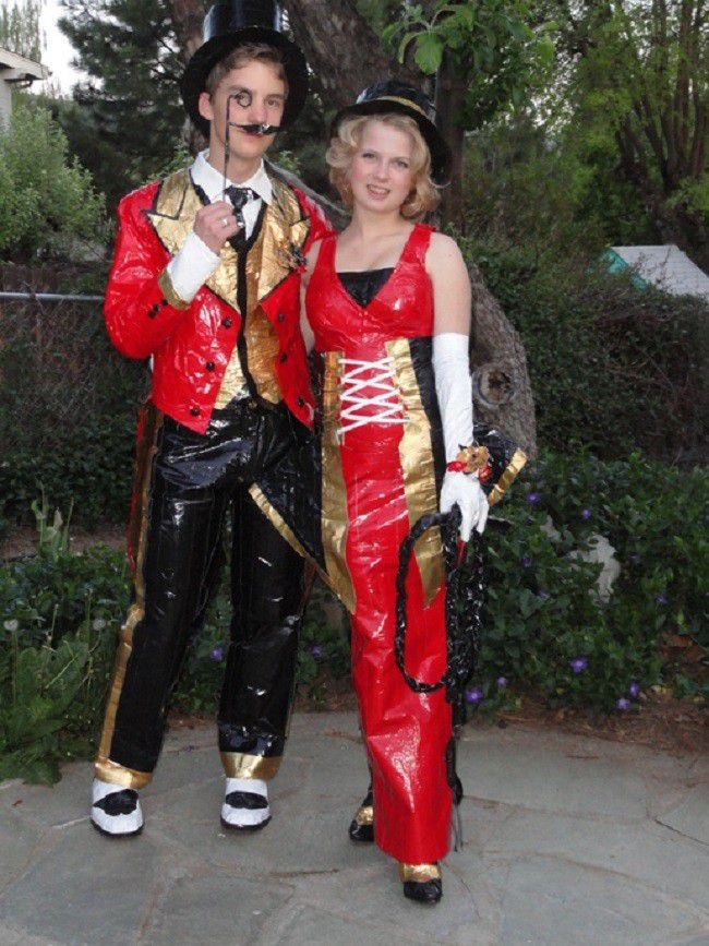 14 Outrageous Prom Outfits Made Completely Out Of Duct Tape