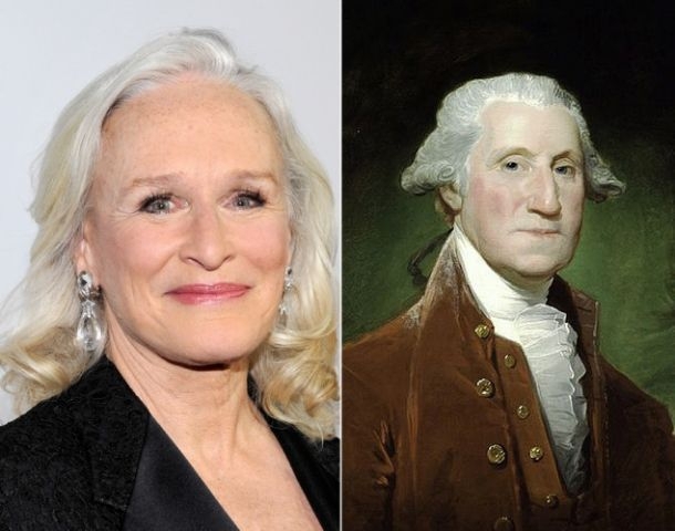 Celebrities and their historical doppelgängers 