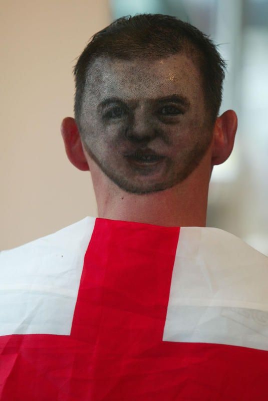 Fans’ Heads Become Works of World Cup Art