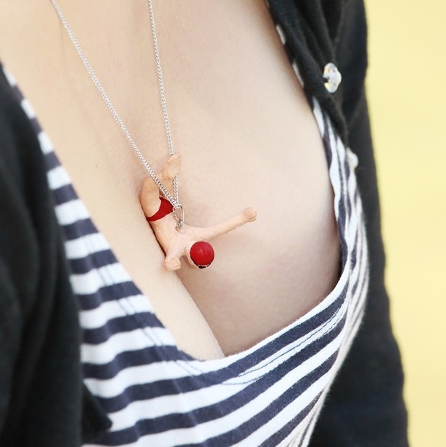 Naughty Pendants Look Like They're Plunging Into A Woman's Cleavage