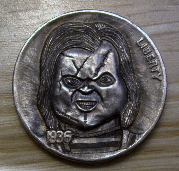 Artist Hand Carves The Presidents On Coins Into Famous Characters