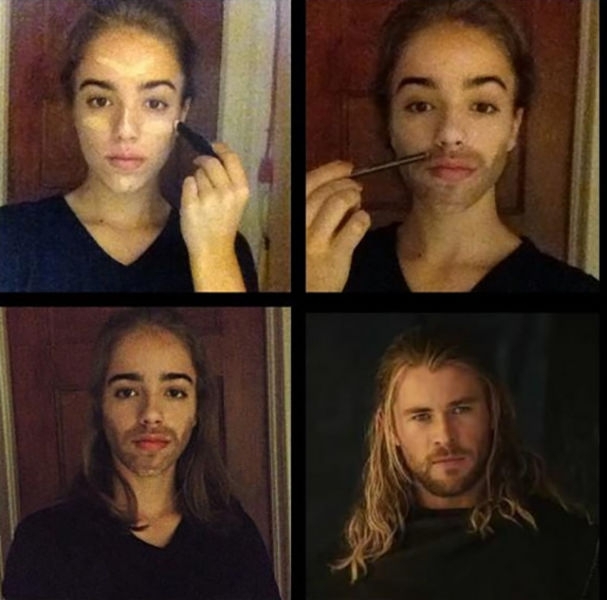 A Weird Trend of Guys Posting Makeup Transformation Pics on Instagram* 