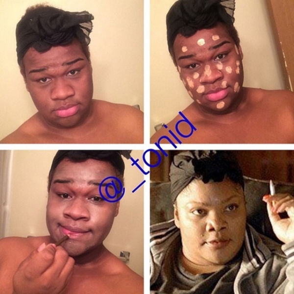 A Weird Trend of Guys Posting Makeup Transformation Pics on Instagram* 