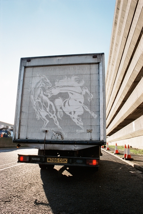 Dirty Freight Trucks Become Canvases for Beautifully Detailed Drawings