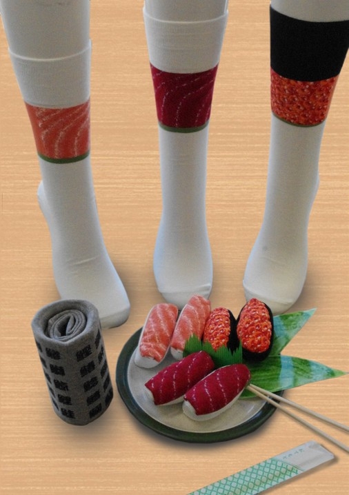 These Socks Look Like Real Sushi Pieces