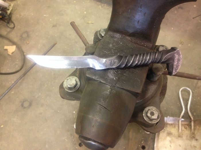 Making Knives Out Of Railroad Spikes