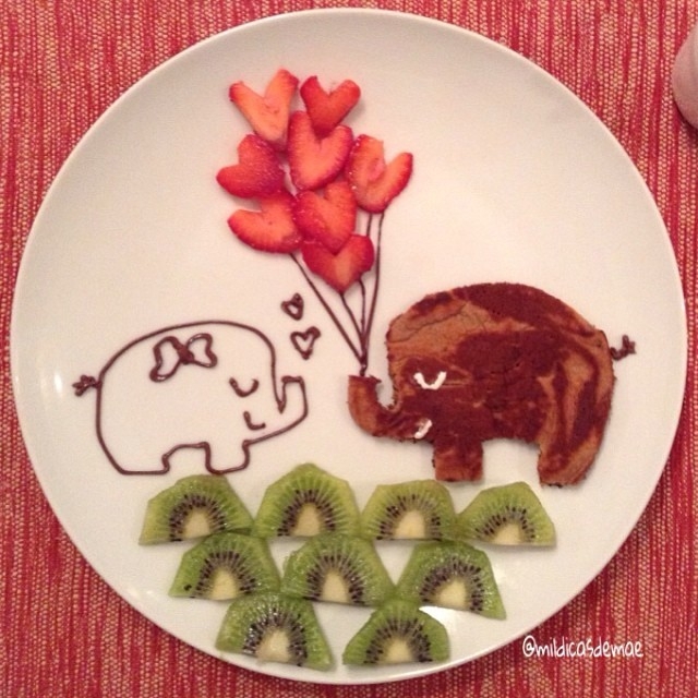 Mother's Food Illustrations Encourage Her Daughter To Eat Healthy