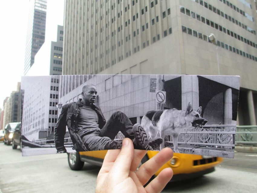 Photographer matches movie scenes with their present-day locations