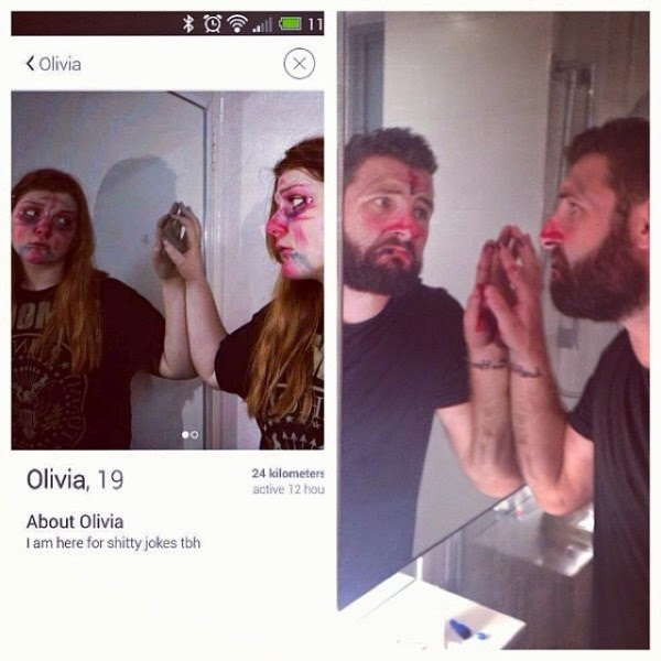Guy recreates girls’ photos on Tinder