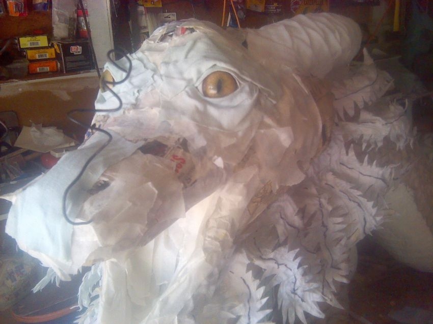 This Girl Turned A Bucket Of Paper Mache Into A Masterpiece.