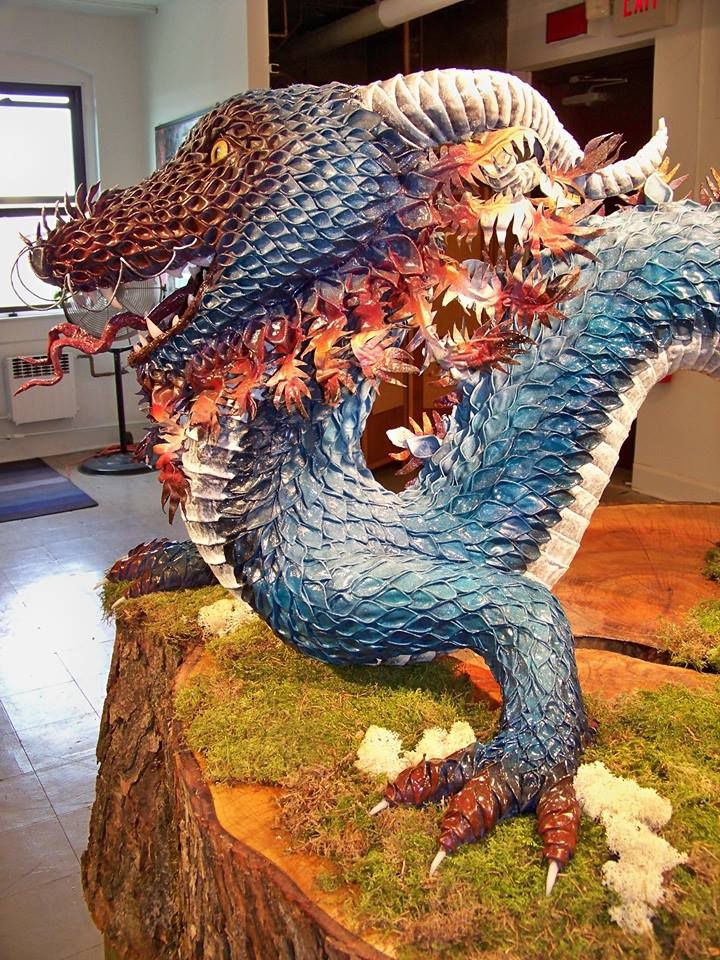 This Girl Turned A Bucket Of Paper Mache Into A Masterpiece.