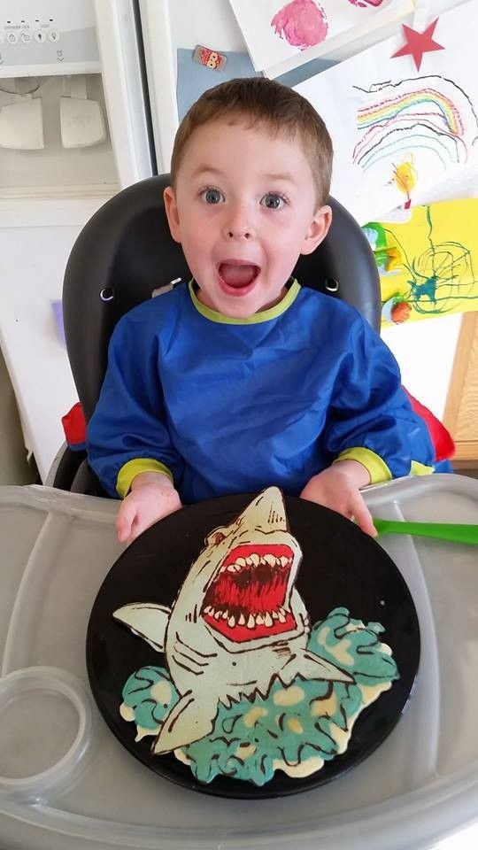 Creative Dad Is The Champion With His Colorful Pancake Drawings