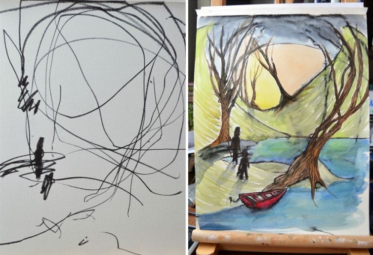  This Mom Collaborates With Her Daughter To Make Amazing Art