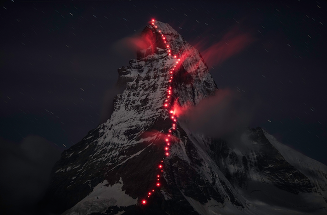 Not Only Did These People Climb The Alps, But Did Something So Cool