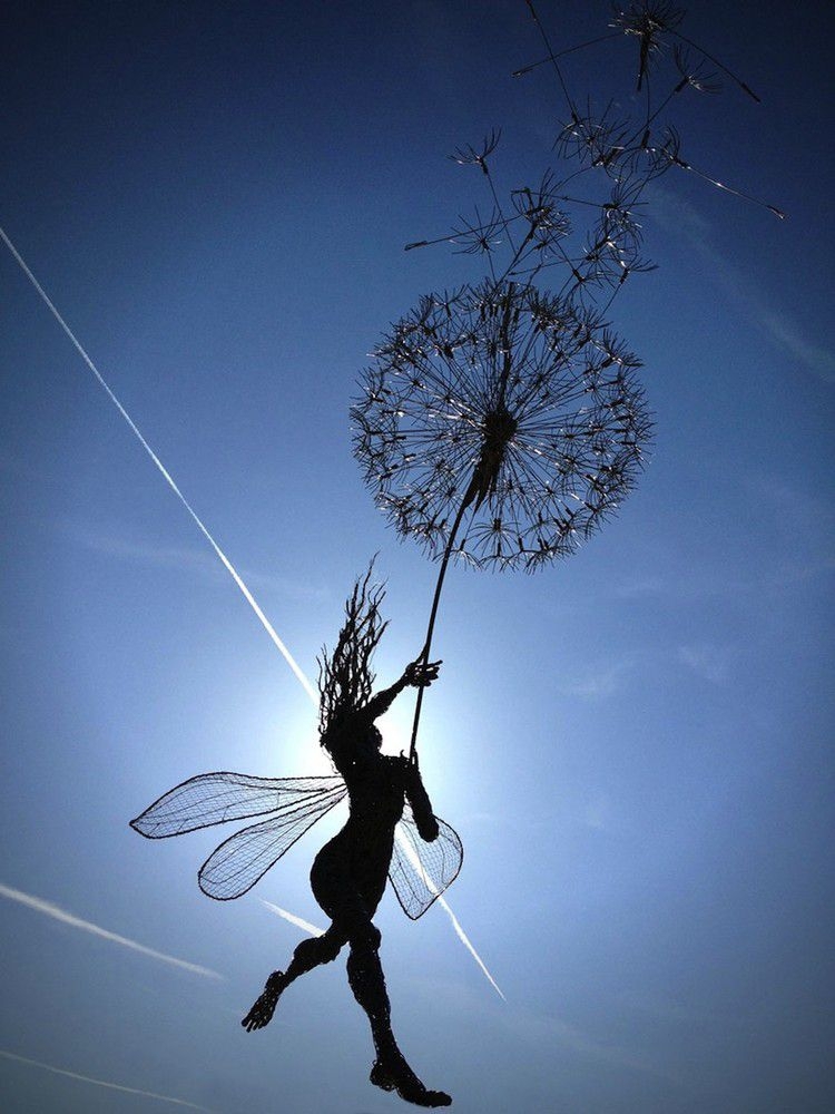 Fantasy Wire Fairies Sculptures By Robin Wight 