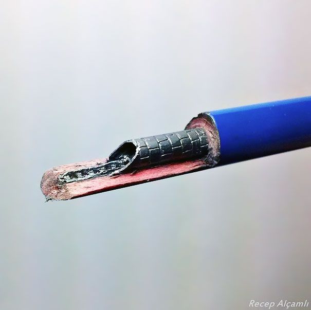 Tiny Sculptures Carved Into The Tip Of A Pencil By Recep Alcamli