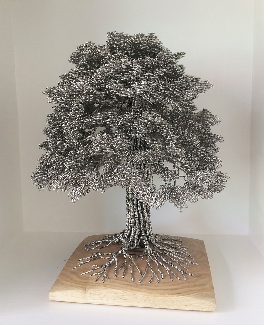 Single Wire Tree Sculptures