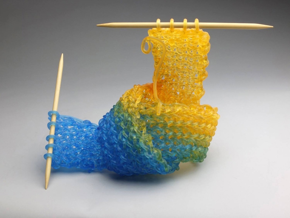 Artist "Knits" With Glass To Create Incredible Sculptures