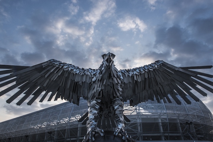 Enormous Eagle Sculpture is Largest Bird Monument in Europe
