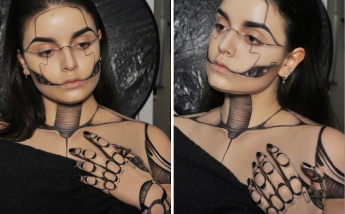 15 Incredible Halloween Makeup Transformations