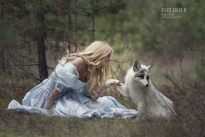 Enchanting Portraits of Fairytale Scenes Featuring Wild Animals