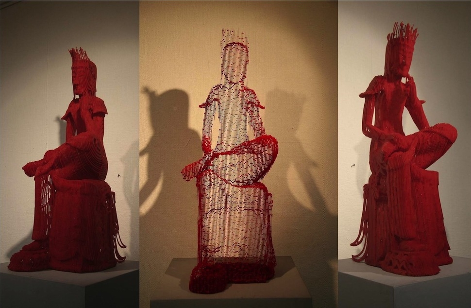 Layered Paper Sculptures Look Invisible From Certain Angles