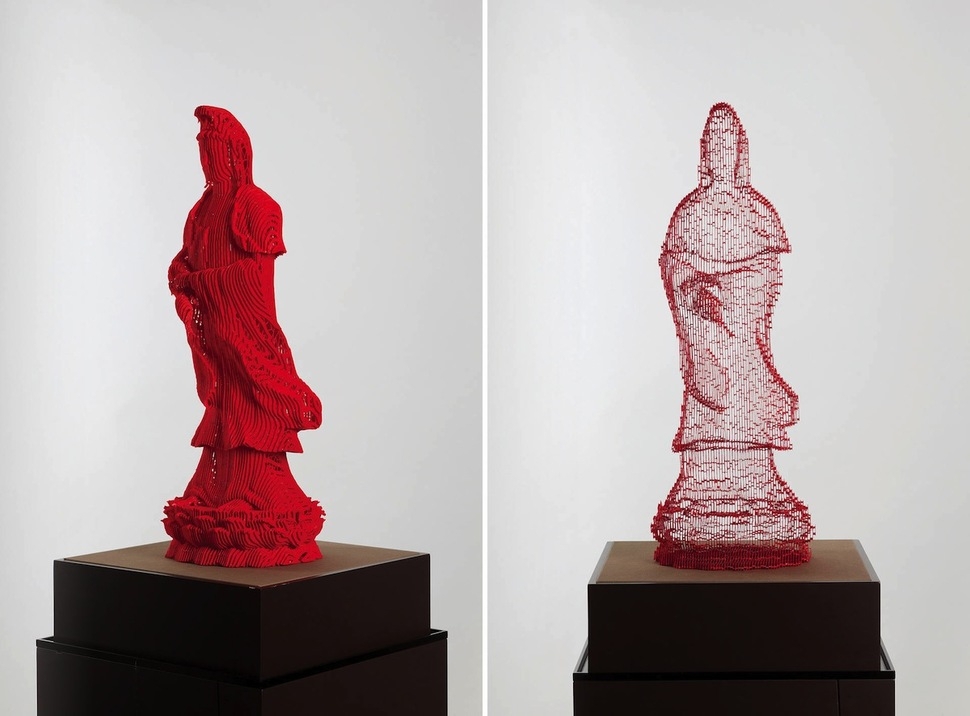 Layered Paper Sculptures Look Invisible From Certain Angles