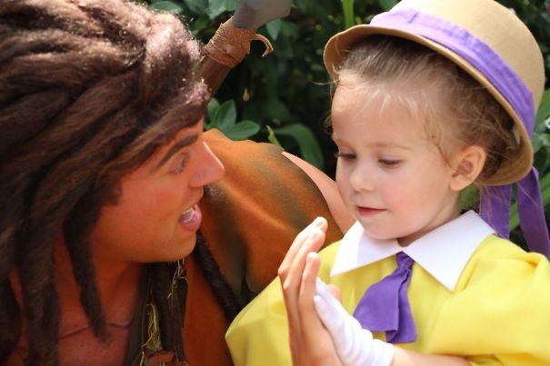Mom sews Disney costumes for her daughter