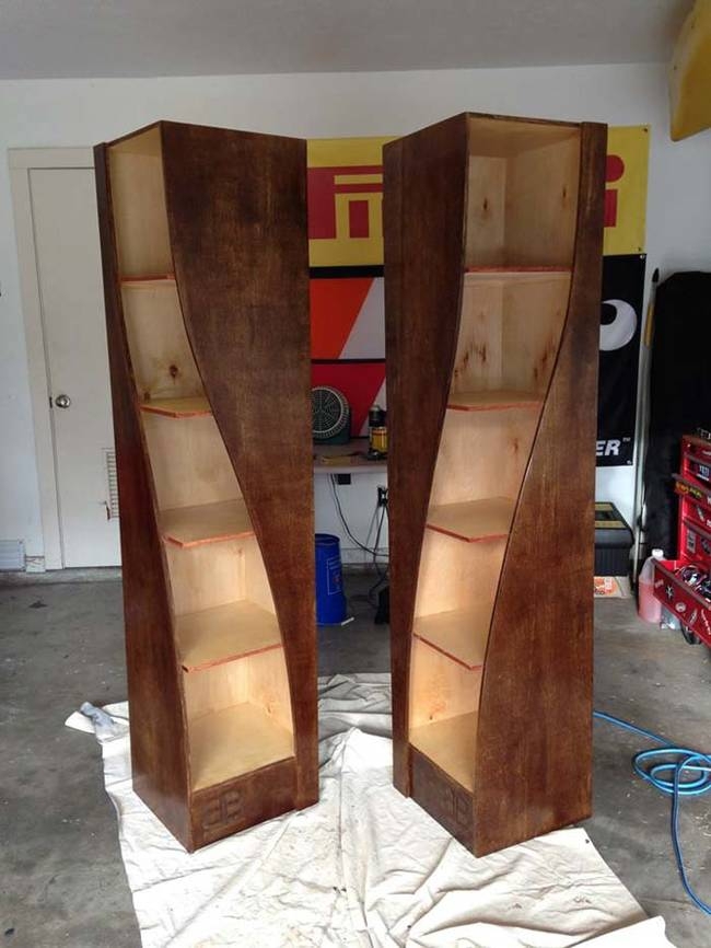 A Father and Son Made The Craziest Bookshelves You've Ever Seen