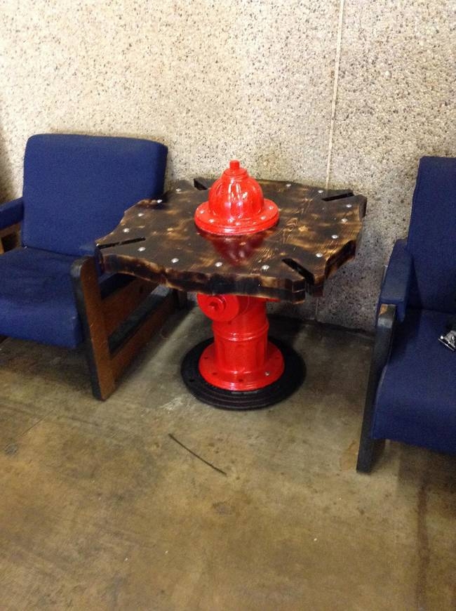 This Guy Built An Awesome Table Out Of An Abandoned Fire Hydrant