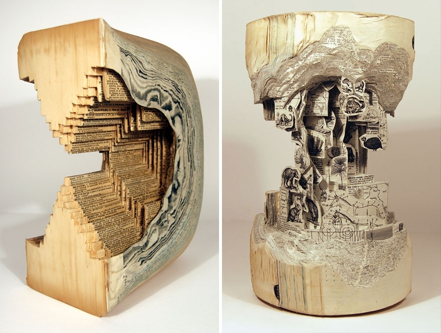 Post The Most Beautiful Examples Of Sculptures Made Out Of Books