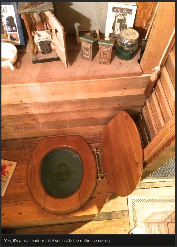 These People Put An Outhouse In Their Basement