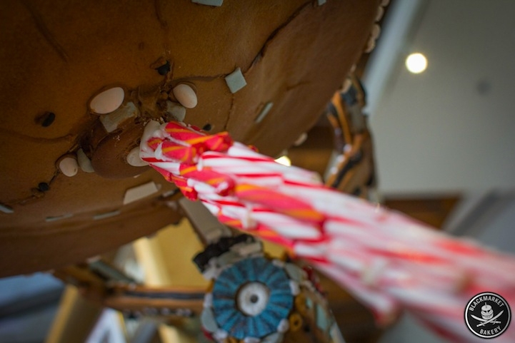 Elaborate Starship Enterprise Sweetly Crafted from Gingerbread